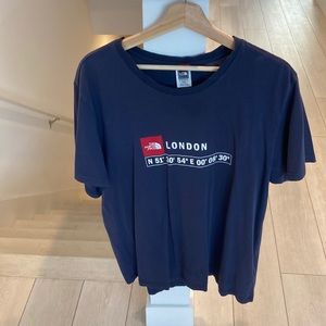 The North Face, t shirt, size XL, color Navy
